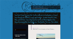 Desktop Screenshot of nolabelsnolies.com